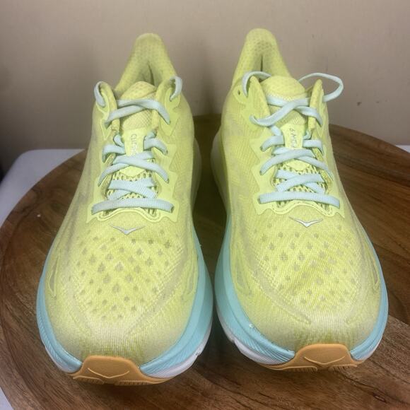 Hoka OneOne Clifton 9 Citrus Glow Womens Green Size 9 Running Shoes 1127896 CGSO - Picture 4 of 12